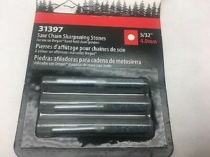 GENUINE Oregon 5//32/" Chainsaw Sharpening Stone for Sure Sharp 31397 Unthreaded