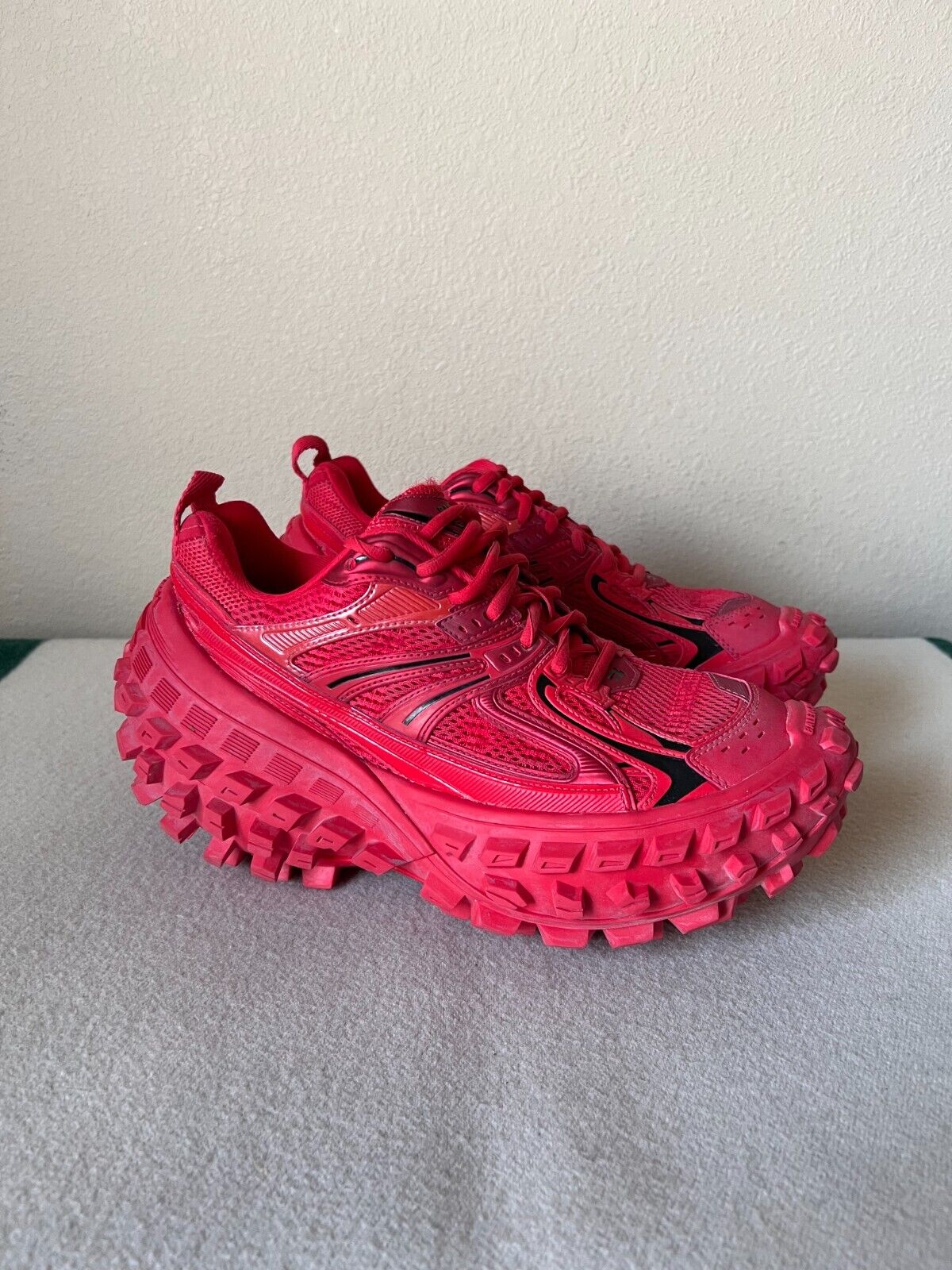 Balenciaga Defender Sneakers - Size 41 - Red - NEW - Bouncer