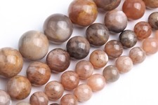 Natural Pink Sunstone Hematite Inclusions A Round Loose Beads 5-6/6/7-8/10MM