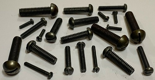 0BA, 1BA, 2BA, 3BA, 4BA, 5BA, 6BA, ranura, cabeza redonda, tornillos de máquina, acero. - Imagen 2 de 4