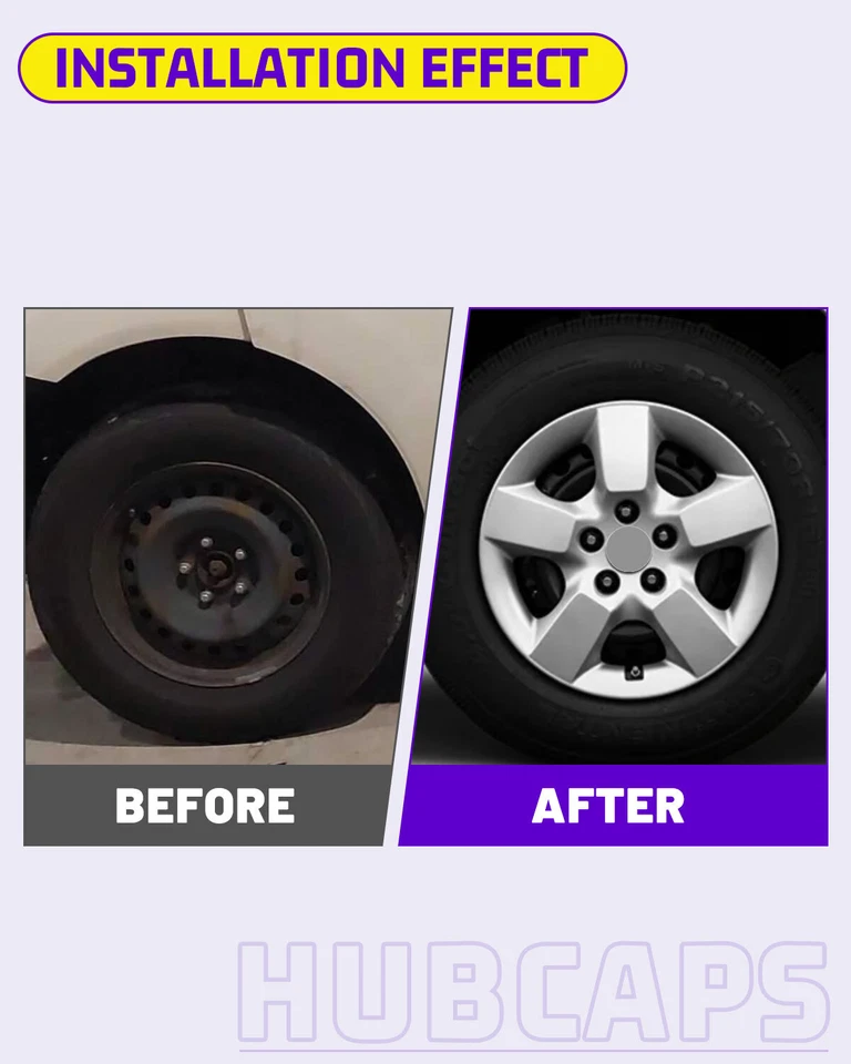 Juego de 4 tapacubos de 16 pulgadas cubierta de llantas para Nissan Rogue/Rogue Select 2008-2015 Foto 4 de 4