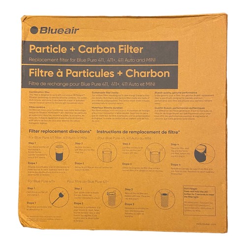 Blue Pure 411 Auto, 411, 411+ Genuine Replacement Filter, Particle and Activated - Picture 2 of 2