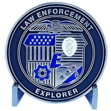 DL6-05 Future LEO Police Law Enforcement Explorer Officer Challenge Coin