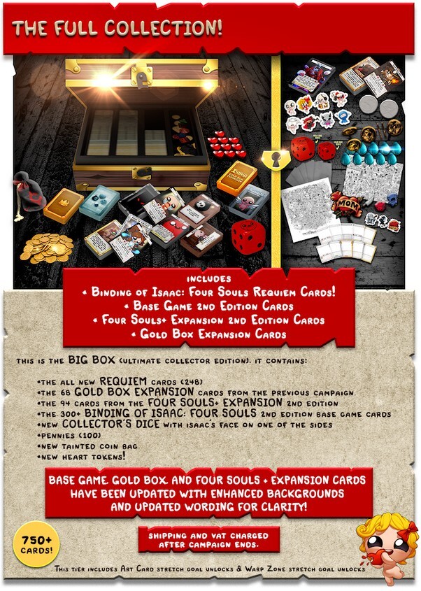 binding of isaac four souls expansion cards The Isaac: + Four Souls WARP ZONE Maestro Media The