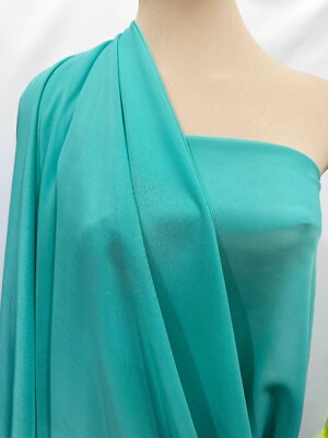 CHIFFON HI MULTI..SHEER FABRIC  JADE LIGHT BF34 .  60'' BTY, FORMAL, BRIDESMAIDS