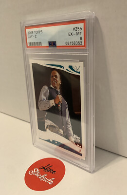 2005 Topps Jay-Z Rapper Rookie Card RC #255 PSA 6 EX-MT | eBay