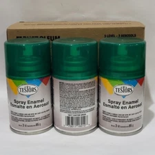 Three Testors Spray Paint Custom Green 1601T Transparent Enamel 3oz  Hobbies ✨