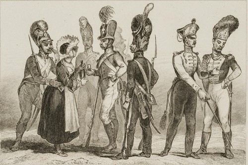 CHAILLOT (19.Jhd) nach LALAISSE (*1812), Troupes de L'Allemagne, 1830, Sst. - Bild 2 von 4