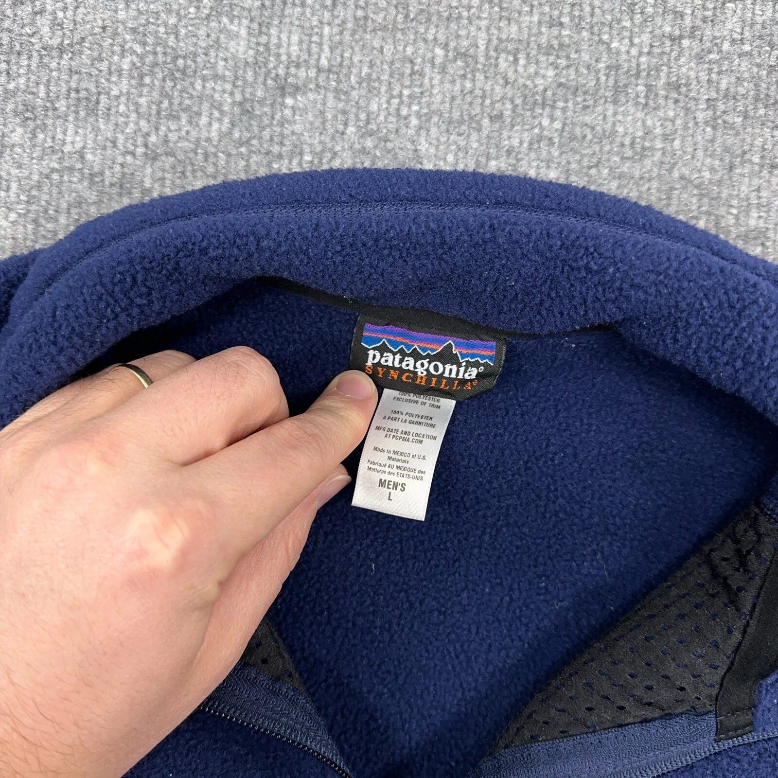 patagonia synchilla fleece full zip outdoor logo jacket