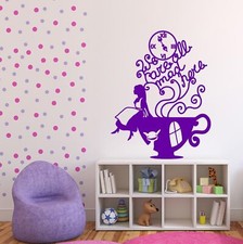 Vinyl Wall Sticker Alica and Cheshire Cat in Wonderland illustration n676 