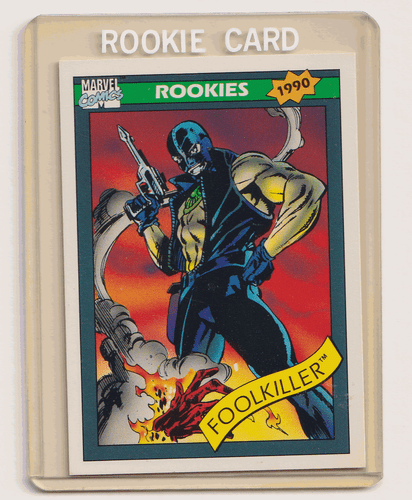 Impel MCU 1990 Serie 1 Foolkiller 87, Nomad 86 y New Warriors 85 Rookies - Imagen 1 de 6