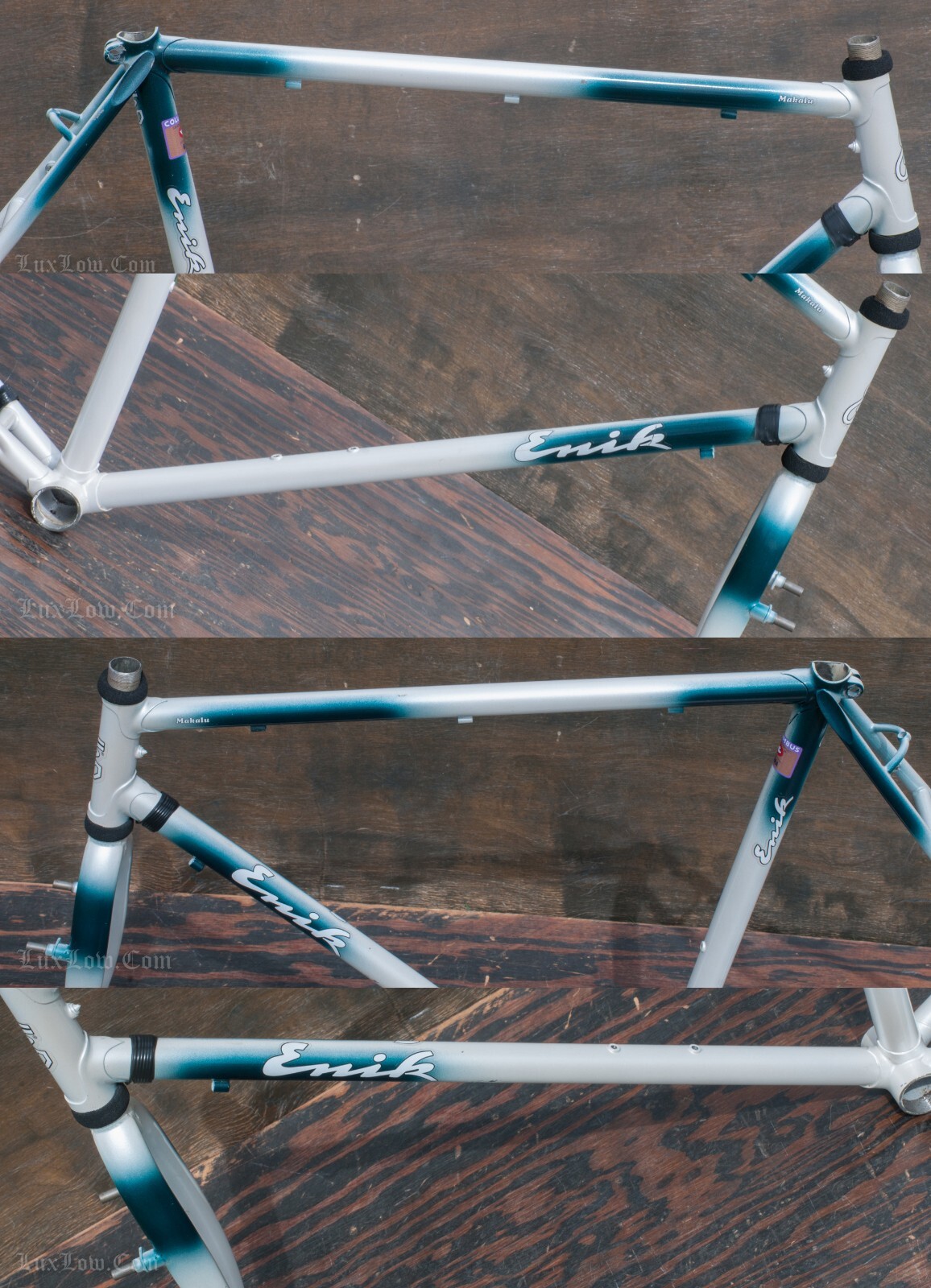 Vintage Enik Makalu 55cm Tour Road Bike FRAME FORK Columbus Steel