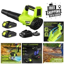 Effortless Cleaning: Battery-Powered Leaf Blower with Adjustable Speed Modes
