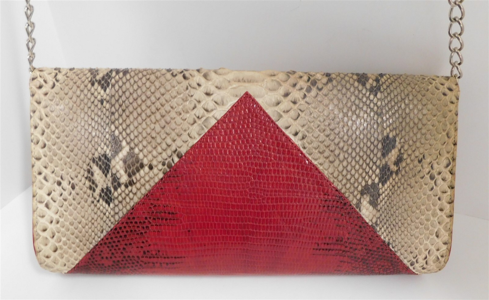 Eileen Kramer Genuine Python Red Lizard Reptile C… - image 6