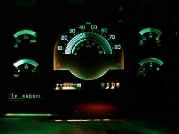 Medidores de cara blanca para camioneta Chevrolet 1988-1991 C/K 1500 2500 3500 Foto 4 de 4