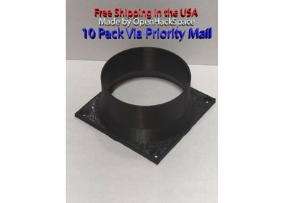 Fan Duct Cooling Shroud 4 Inch Vent 10 Pack Antminer S7 S9 S11 S15 T15 L3 PET