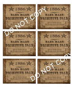 details about 1886 primitive handmade soap labels our designs 552 handmade soap labels