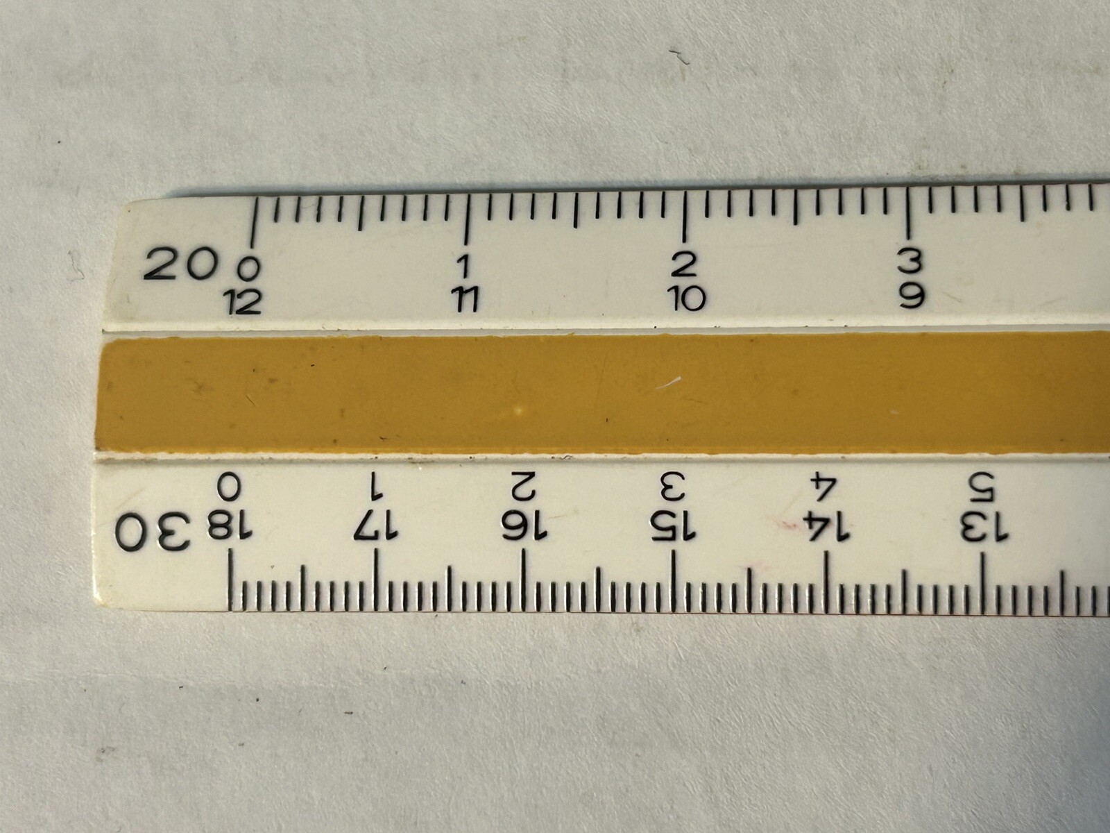Engine Divided Ruler Plastic Vintage Post NO. 1233P U.S. ST'D Ruler with Pocket Case - Engine ...