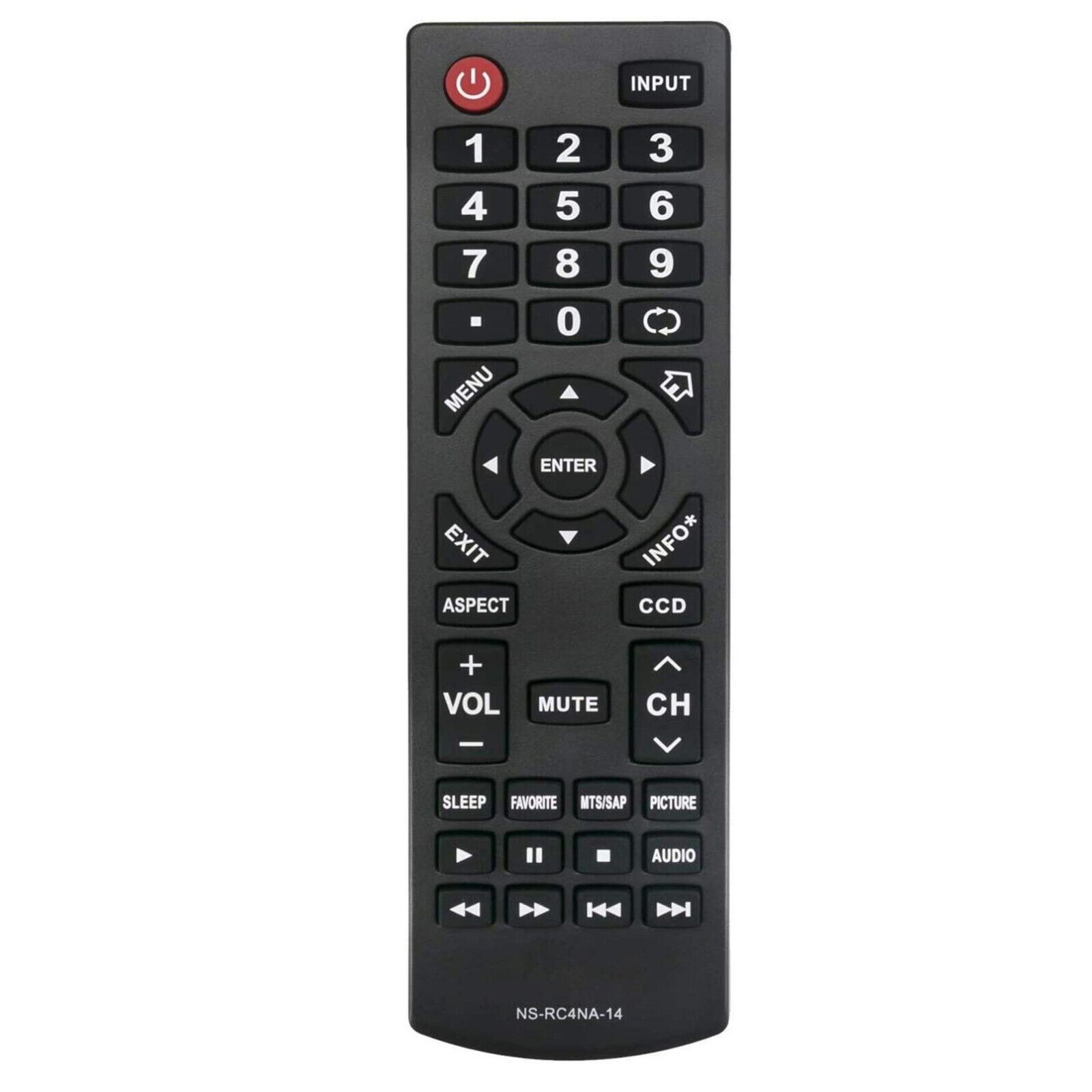 NS-RC4NA-14 Replace Remote Control for Insignia TV NS-24E400NA14 NS-32D311NA15