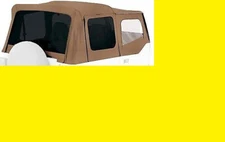 REPLACEMENT SOFT TOP + UPPER SKINS SPICE 1988-1995 FOR JEEP WRANGLER YJ
