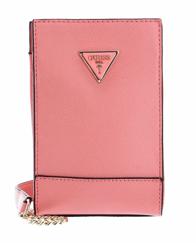 GUESS Noelle Mini Chit Chat Phone Bag Tasche Apricot Rosa