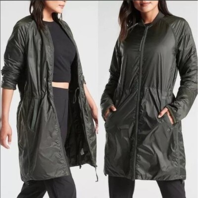 Athleta Summit Primaloft Shell Black Jacket Down Alternative XS
