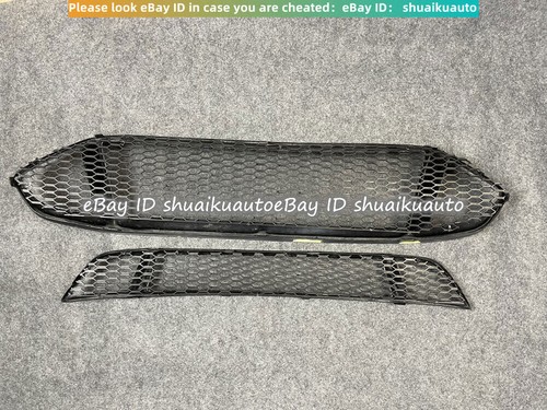 For Ford Mondeo Fusion 2013-2016 Gloss Black Front Bumper Upper + Lower Grille - Picture 15 of 15