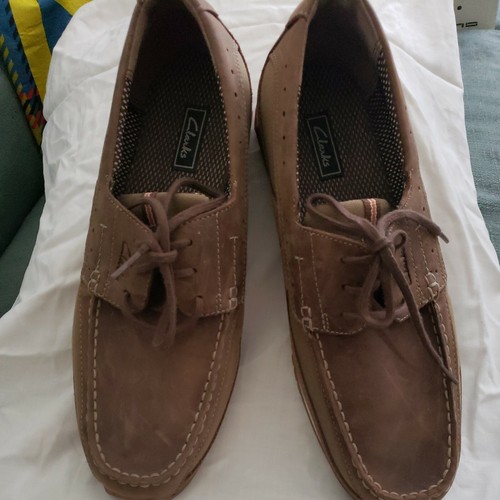 Clarks Boat Dock drivers Brown Leather 
