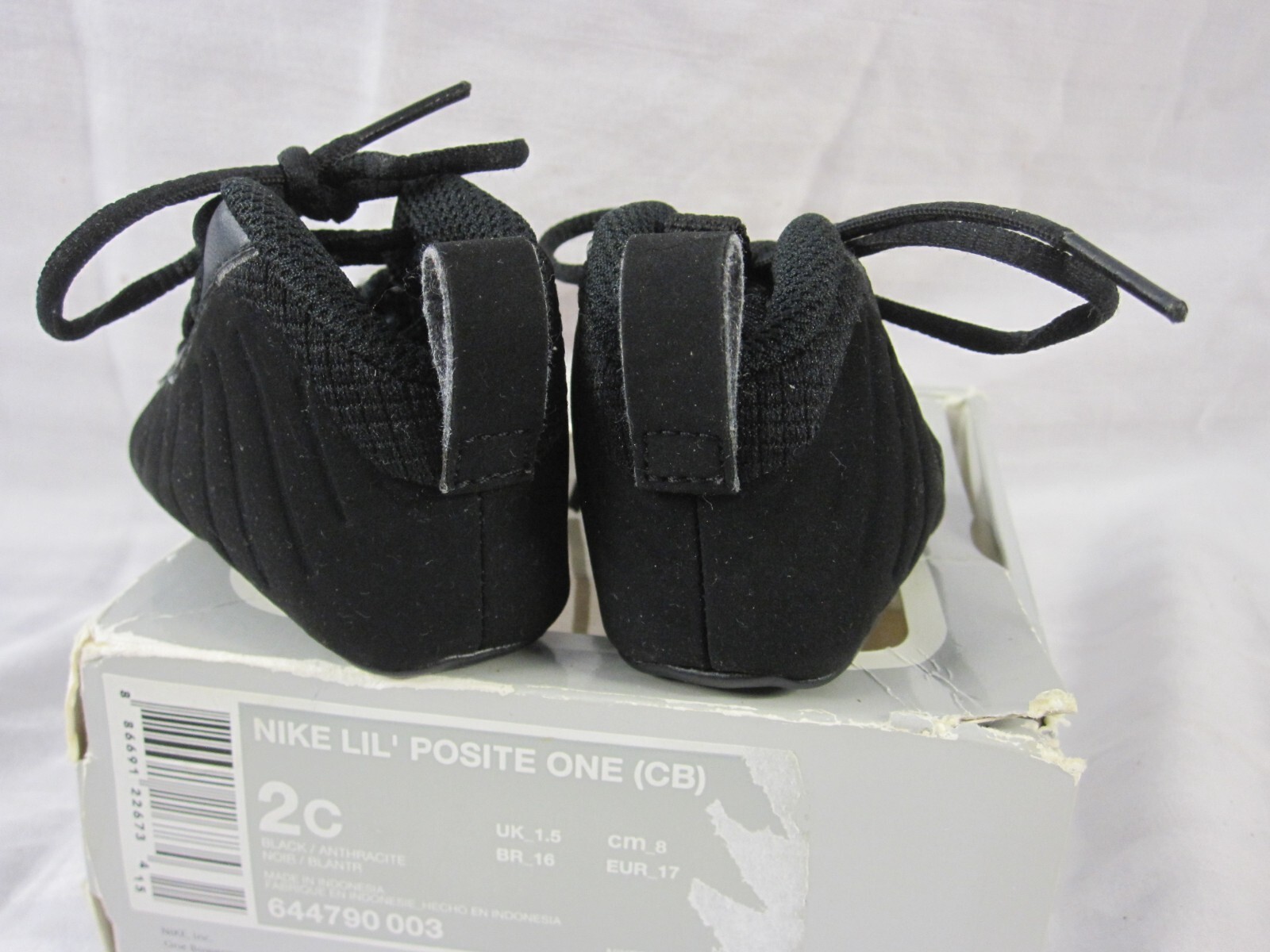 PONY Scarpe con culla Nike Little Posite One uomo 2C nere sintetiche mid top 644790 003