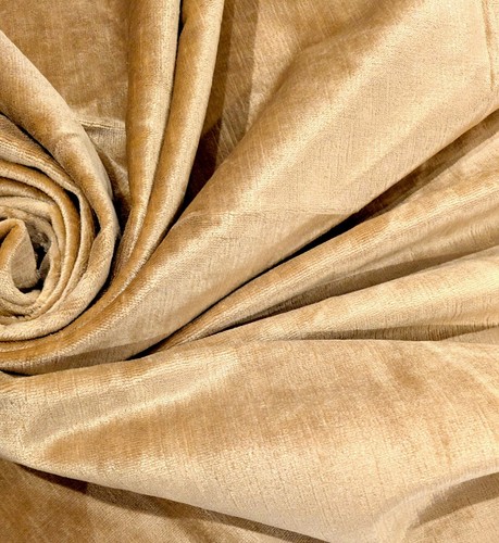 Pierre Frey "Murano" Sahara Golden Textured Velvet- 4 Yards - Picture 6 of 6