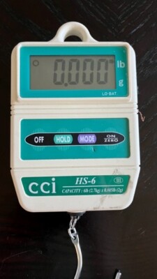 USED - CCI Electronic Hanging Scale Legal for Trade HS-6 - 6 x 0.005lb