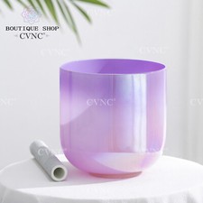 CVNC 432Hz 7" Dream Purple Pink Alchemy Chakra Crystal Singing Bowl Sound Heal