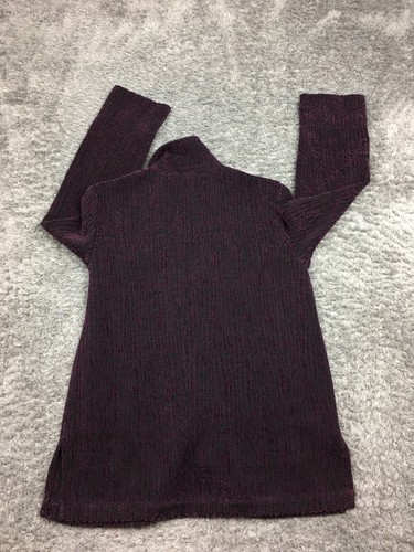 Sag Harbor Button Jacket Womens Size 8 Purple Black Pattern Coat F23153 - Picture 9 of 11