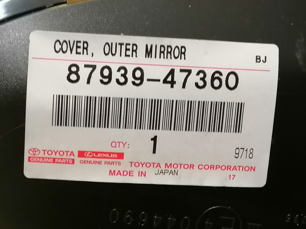 8793947360 Mirror Cap Cover Right For TOYOTA CAMRY USA 2017- Lower