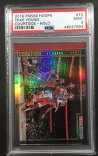 2019-20 Panini NBA Hoops Courtside Holo Trae Young #15 PSA 9 MINT