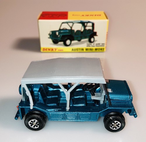 Vintage Dinky Toy 342 Austin Mini-Moke jeep grey roof & dashboard NMB - Picture 4 of 10