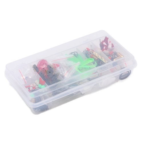 Fishing Gear Lures Kit Set With Tackle Box Double Layer Lightweight 106pcs HR - Picture 2 of 23