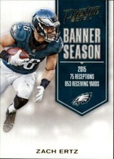 2016 Prestige Banner Season Philadelphia Eagles Football Card #35 Zach Ertz