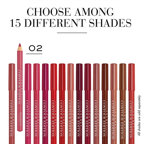 BOURJOIS Levres Contour Edition Contouring Lip Liner Pencil NEW *CHOOSE SHADE* - Picture 23 of 83