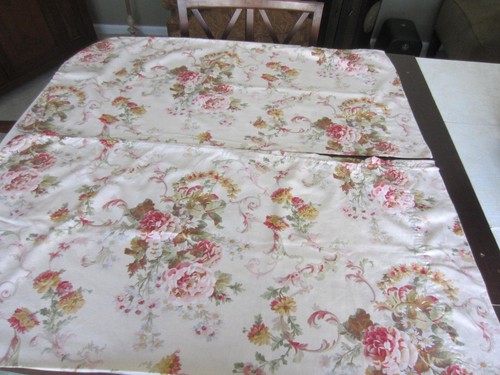 Vtg Ralph Lauren GREAT BARRINGTON FLORAL STANDARD PILLOWCASES SILKY SATEEN Lot 2 - Picture 2 of 6