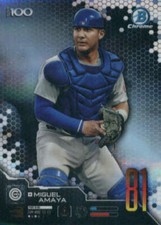 2019 Bowman Chrome Scouts Top 100 #BTP-81 Miguel Amaya Chicago Cubs Baseball