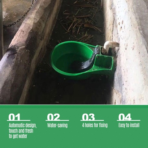 Automatic Cow Drinking Bowl Livestock Waterer for Cow Horse I3M1 - Picture 8 of 9