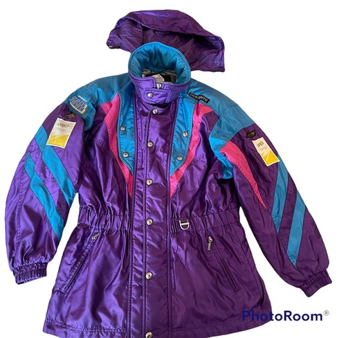 Vintage Descente Ski Toko Jacket Women's Size Medium Purple Multi Switzerland - Picture 2 of 12