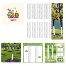 20 Pcs Tree Wraps Plastic Spiral Trunk Wrap Bark Tube Protectors to Protect B...