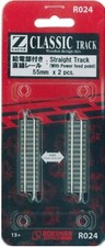 Rokuhan Z Gauge R024 Straight Track with Power Feed Point 2pcs 55mm Model Train
