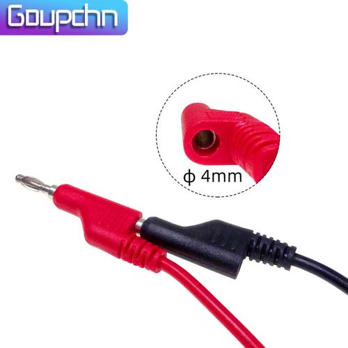 4 Stück stapelbare 4 mm Bananenstecker Messleitungen mit Multimeter Prüfspitzen Nadel - Bild 2 von 8