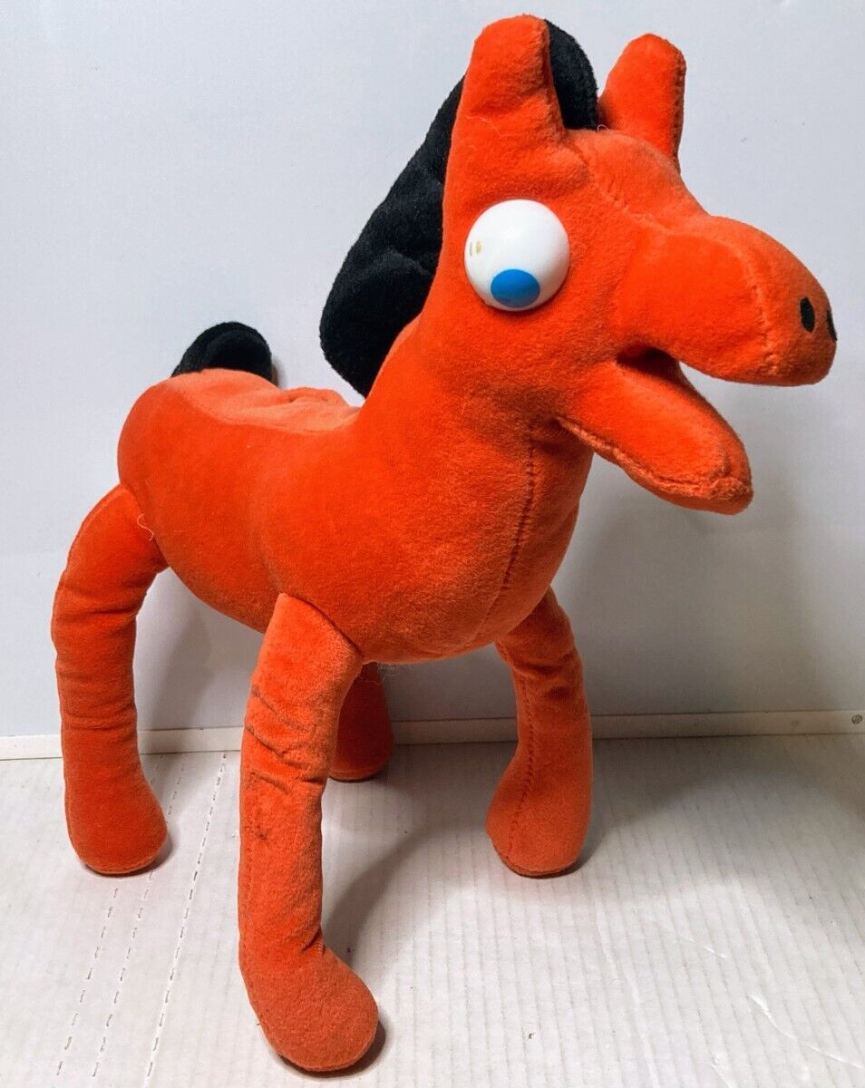 Prema Brand Pokey Stuffed Plush Toy (Gumby's Horse) 2000 Vintage (needs