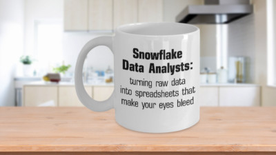 Snowflake Data Analyst Mug Funny Gift SQL Expert Graduate Big Data Professional