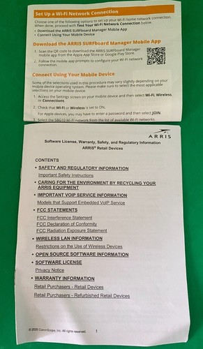 ARRIS SURFboard DOCSIS 3.0 Cable Modem & Wi-Fi Router ( SBG10 ) Open Box - Picture 8 of 12