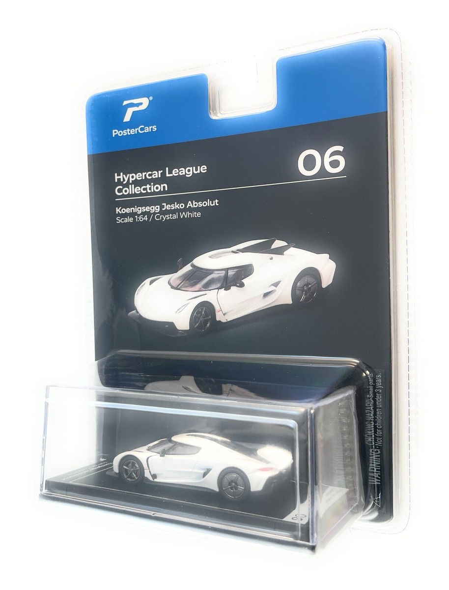 Koenigsegg Jesko Absolut – Crystal White 1:64 Model Car By